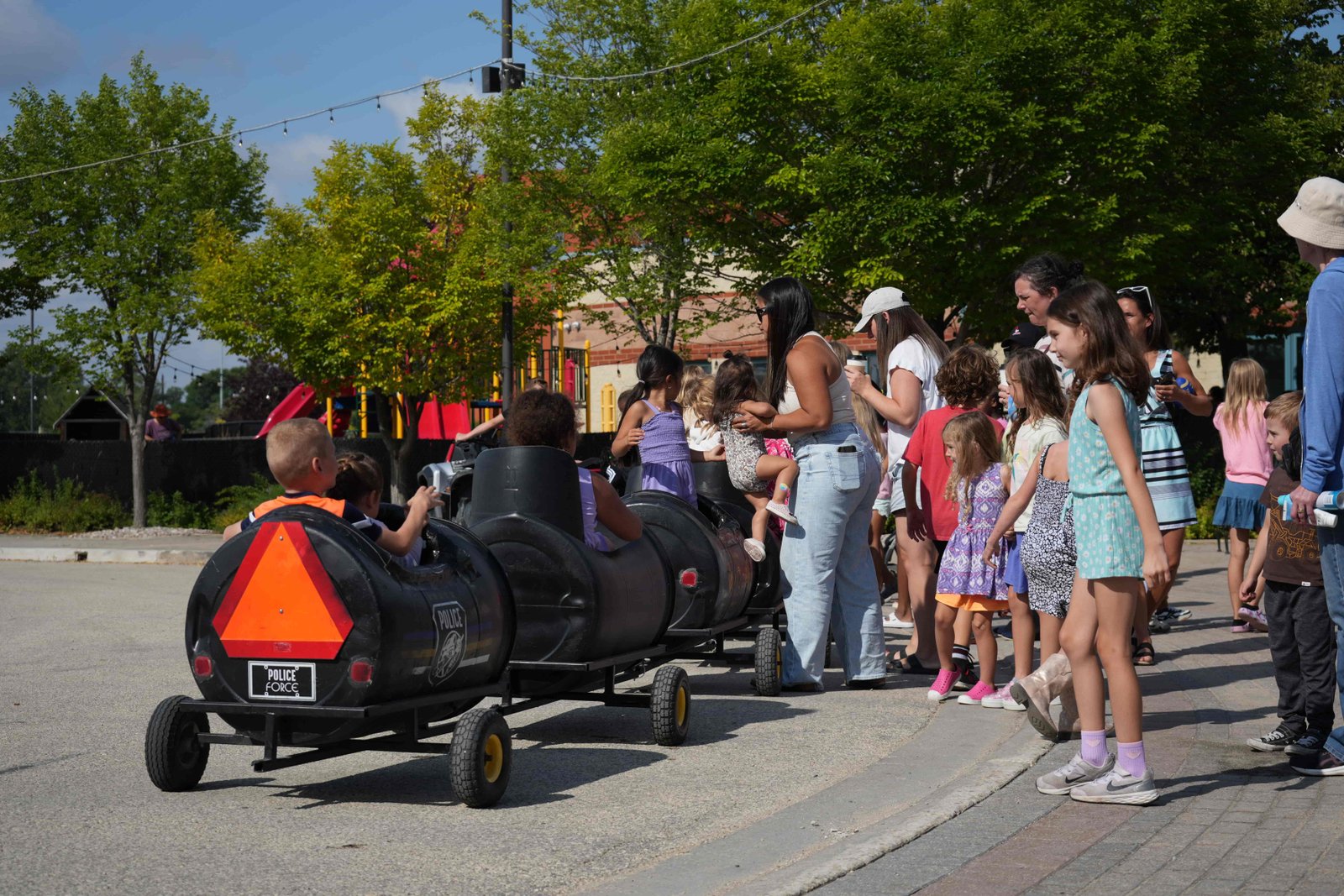 Kids Barrel Train fully operated with professional driver — Gold package